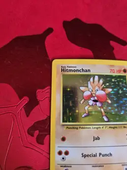 Mint Hitmonchan Holo Ultra Rare 7/102 Base Set Pokemon Card - Image 4