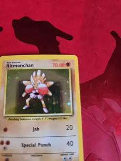 Mint Hitmonchan Holo Ultra Rare 7/102 Base Set Pokemon Card - Image 5