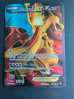 Pokemon Charizard EX TCG Card Full Art 100/106 Flashfire Holo - Image 1