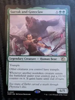 MTG Surrak and Goreclaw March of the Machine, Regular Rare Card - Image 1
