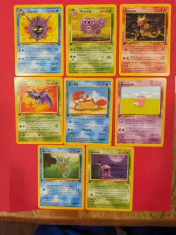 Pokemon TCG. Lot of 8 1st Edition Fossil Set Cards. Great Condition. - Image 1