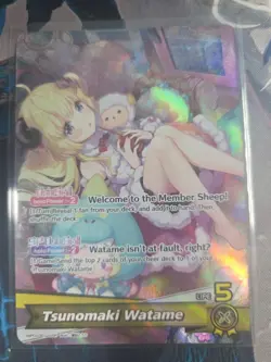 hololive OFFICIAL CARD GAME Tsunomaki Watame (OSR) - Elite Spark - Image 1
