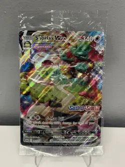 Pokemon TCG Snorlax VMAX Sword & Shield 142/202 Promo Jumbo Card - Image 1