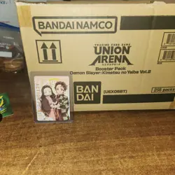 Opened Case of Union Arena Demon Slayer Cards, Lot has 3000 Cards, holos, foils - Image 5