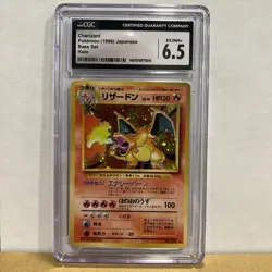 CGC 6.5 Ex/Nm+ Charizard 1996 Base Set Japanese Holo Pokemon Card #006 - Image 1