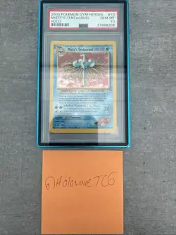Pokemon TCG Misty's Tentacruel Gym Heroes Holo Card 10/132 Unlimited Rare PSA 10 - Image 1