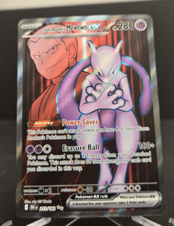 Pokemon Team Rockets Mewtwo EX Holo Card 213/182 Destined Rivals Series - Image 4