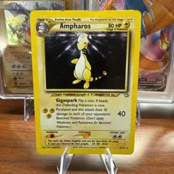 Ampharos 1/111 Neo Genesis Holo Rare Vintage Pokemon TCG Card LP Condition - Image 1