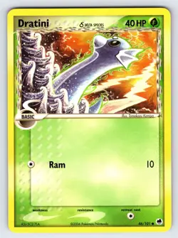Dratini Delta Species 44/101 EX Dragon Frontiers Pokemon Card TCG Komiya Art Nm - Image 1