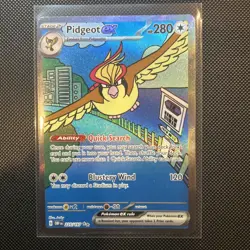 Pidgeot ex 225/197 Special Illustration Rare Obsidian Flames Pokemon Card *NM* - Image 1