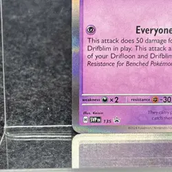 Drifblim - 135 (Prerelease) [Staff] 135 Sv: Scarlet & Violet Promo Cards Reverse - Image 5