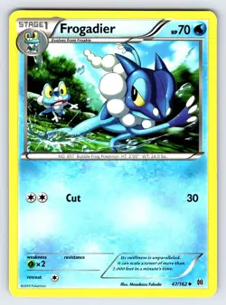 Frogadier 47/162 2015 XY Breakthrough Pokemon Card TCG Non Holo Uncommon Nm/Vlp - Image 1