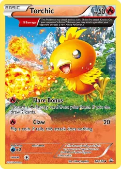 Torchic (Omega) 26/160 Uncommon XY - Primal Clash Non Holo Pokemon Card - Image 1
