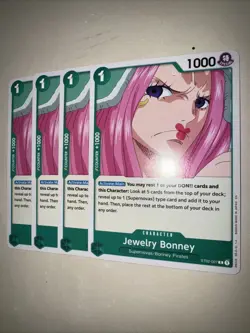One Piece TCG ST02-007 Jewelry Bonney X4 Playset Non Foil Card Game CCG English - Image 3