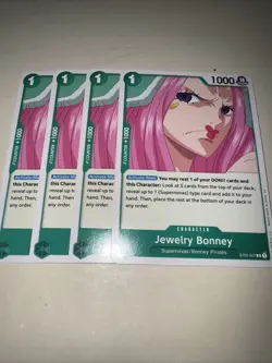 One Piece TCG ST02-007 Jewelry Bonney X4 Playset Non Foil Card Game CCG English - Image 4
