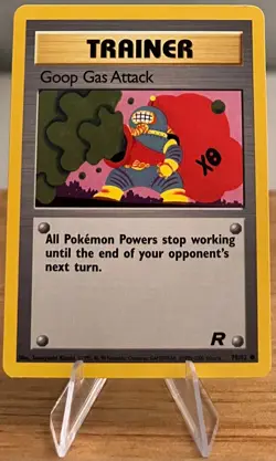 Goop Gas Attack Trainer Card Pokemon Non-Holo LP - 78/82 Common Team Rocket Set - Image 1