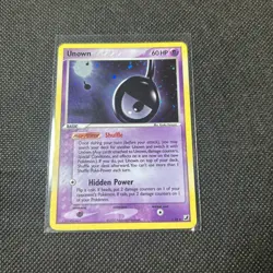 Pokemon Card - Unown (!) Unseen Forces !/28 Holo Rare NM - Image 1