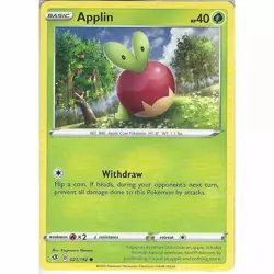 021/192 Applin | Common | Pokemon Trading Card Game Sword & Shield Rebel Clash - Image 1