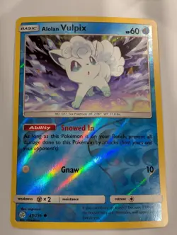 Alolan Vulpix 39/236 - Cosmic Eclipse Reverse Pokemon Holo Foil Nice! - Image 1