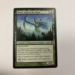 Nylea, God of the Hunt LP Theros (THS) 166 / 249 MTG English Regular Trample God - Image 1
