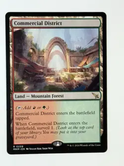 1x Commercial District NM-Mint, English Murders at Karlov Manor MTG Magic! - Image 1