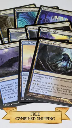 Magic The Gathering: Commander Essentials Dimir Land Lot - Image 1