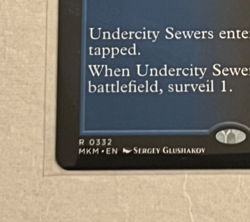 MTG Undercity Sewers (Borderless) - Murders at Karlov Manor - #332 - Image 3