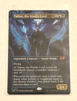 MTG Talion the Kindly Lord - Borderless - Wilds of Eldraine - #301 - Image 1