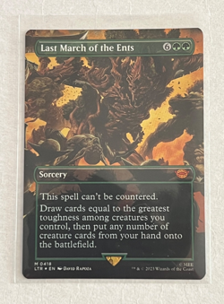 MTG Last March of the Ents - Borderless Foil - The Lord of the Rings - #418 - Image 1