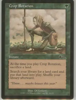 Crop Rotation 98 Vintage LP Non-Foil Urzas Legacy MTG - Image 1