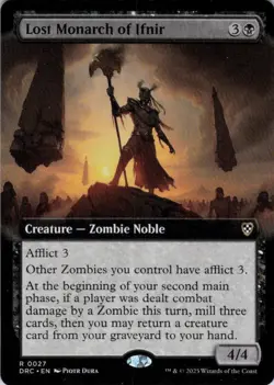 MTG Lost Monarch of Ifnir (Extended Art) (27) | NM | Commander Aetherdrift {DRC} - Image 1