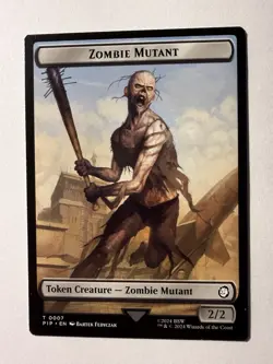 Radiation // Zombie Mutant Double-Sided Token x1 - Universe Beyond: Fallout - NM - Image 2