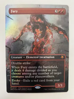 Fury (0047) *FOIL* Borderless Special Guest MH3 MTG NM/MT Combined Shipping - Image 1