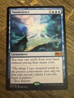 Magic the Gathering Omniscience Core Set 2019 Regular Enchantment - Image 1