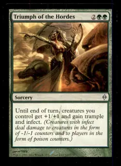 Triumph of the Hordes LP Light Play New Phyrexia MTG [12110] - Image 1