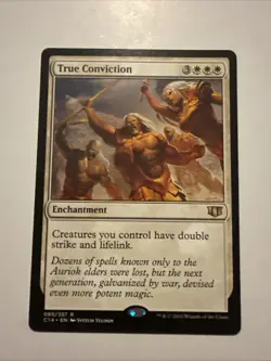 True Conviction MTG Scars of Mirrodin Regular EDH Commander Magic - Image 1