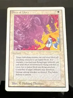 Magic the Gathering MTG Unlimited Blaze of Glory LP (Beta Bob) - Image 1