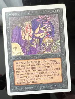 Magic the Gathering MTG Unlimited Darkpact NM- (Beta Bob) - Image 1