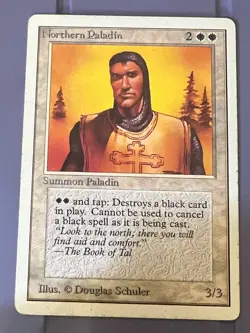 Magic the Gathering MTG Unlimited Northern Paladin LP+ (Beta Bob) - Image 1