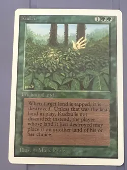 Magic the Gathering MTG Unlimited Kudzu NM (Beta Bob) - Image 1