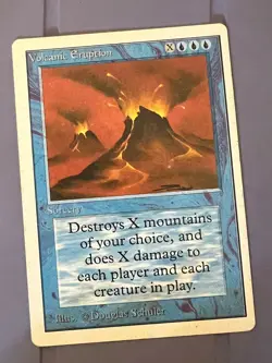 Magic the Gathering MTG Unlimited Volcanic Eruption LP+ (Beta Bob) - Image 1