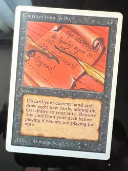 Magic the Gathering MTG Unlimited Contract From Below LP (Beta Bob) - Image 1