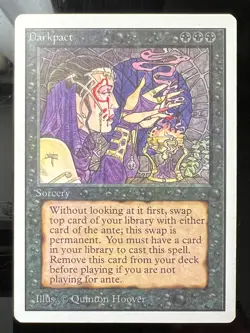Magic the Gathering MTG Unlimited Darkpact LP (Beta Bob) - Image 1