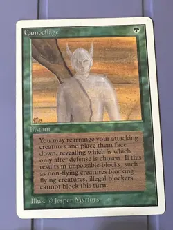 Magic the Gathering MTG Unlimited Camouflage LP+ (Beta Bob) - Image 1