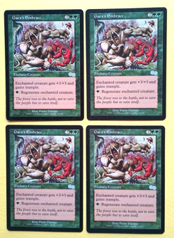 Magic the Gathering MTG Urza's Saga GAEA'S EMBRACE X 4 U LP/EX 1998! - Image 1