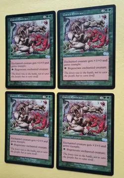 Magic the Gathering MTG Urza's Saga GAEA'S EMBRACE X 4 U LP/EX 1998! - Image 2