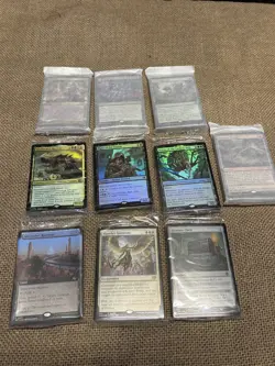 10 different sets, mtg foil premium bundle land packs, sealed, Baldur's Gate + - Image 1