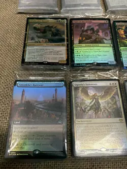 10 different sets, mtg foil premium bundle land packs, sealed, Baldur's Gate + - Image 3