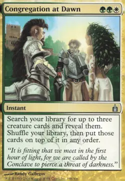 Ravnica: City of Guilds #198 Congregation at Dawn - Image 1