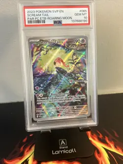 POKEMON PSA 10 Scream Tail 065 SV Paradox Rift Pokemon Center ETB Promo - Image 1